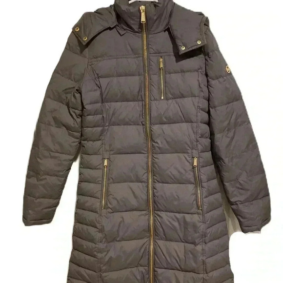 Michael Kors Jackets & Blazers - Michael Kors Down Feather Coat Grey Sz. XS